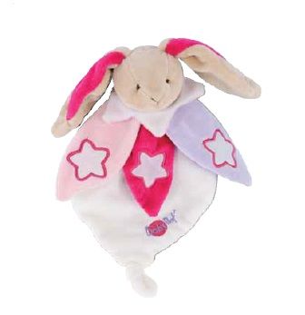  les luminescents lapin rose fuschia beige violet étoile 